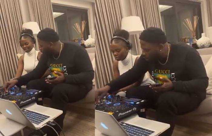 Moment DJ Maphorisa Teaches his Daughter the Art of DJing