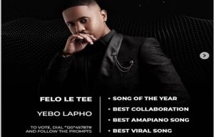 Felo Le Tee's 'Yebo Lapho' Secures Multiple Nominations at the 2025 Metro FM Music Awards