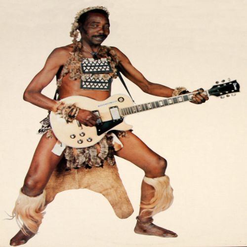 Vintage Maskandi guitarist performing on Durban street